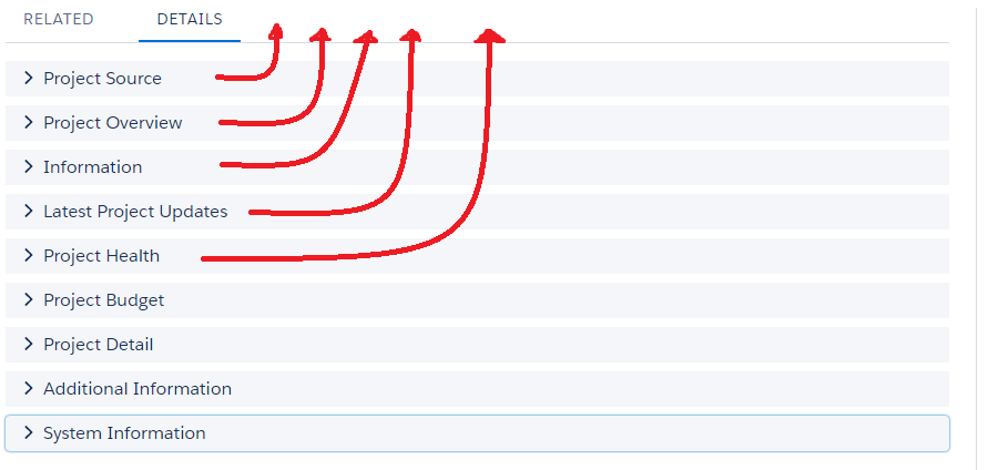 Lightning - Tabs on Record Detail for Page Layout Sections | IdeaExchange