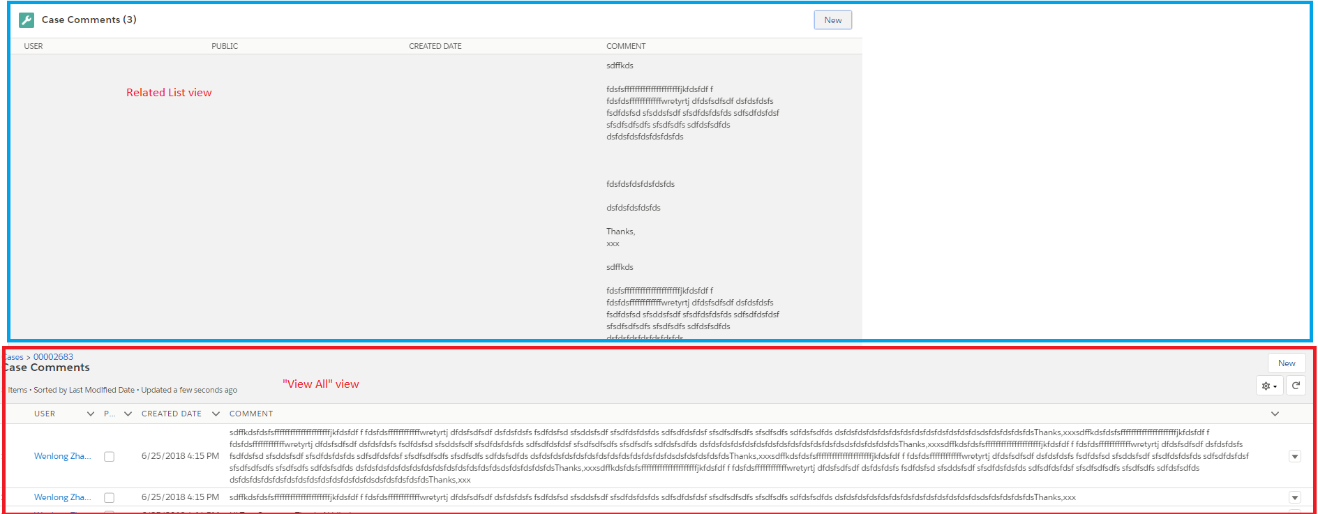 Case Comment Formatting in Lightning | IdeaExchange